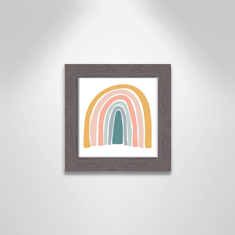 Décoration murale pour enfants, H 8 po x l 8 po x P 0,63 po, Encadrement fil du bois gris