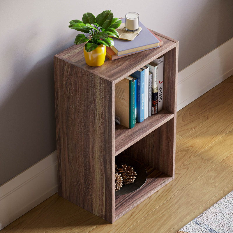 Gerardi 32cm W Standard Bookcase, 54 cm H x 32 cm W, Walnut