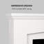 Klarstein 98.5cm W White Electric Fireplace