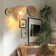 Rattan Wall Sconce Light with Pull Chain Switch