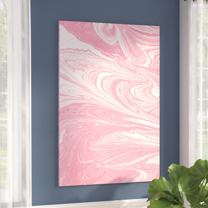 «Marble X», reproduction sur toile, H 60 po x l 40po x P 1,5 po, Toile avec cadre noir, Pas de tapis