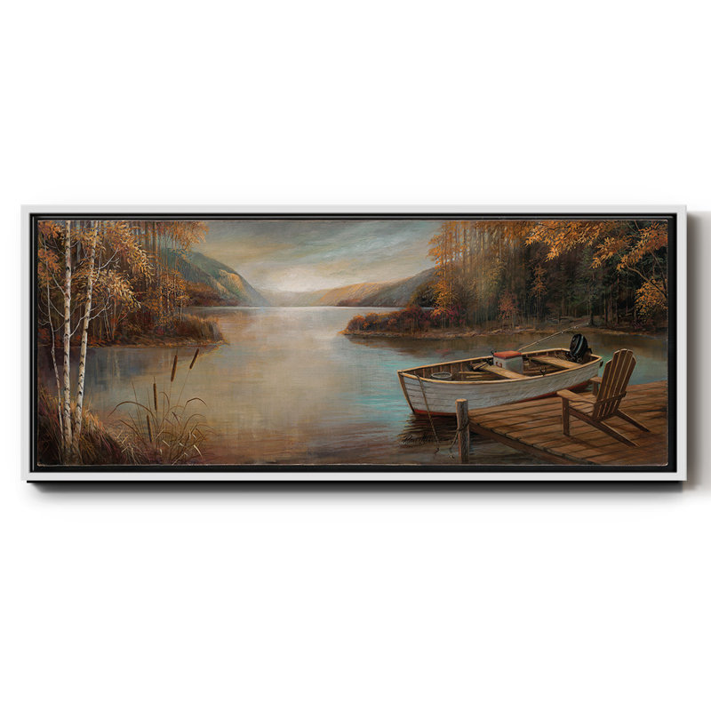 Sérénité paisible, H 20 po x l 50 po x P 1,5 po, Blanc