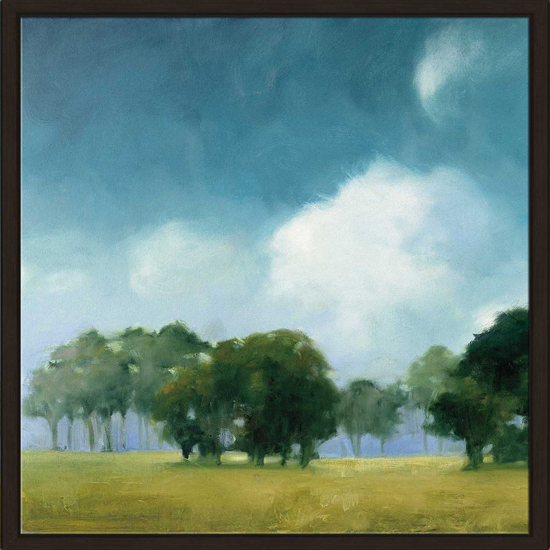 Cloud Dance I - Peinture, Cadre flottant espresso, H 31,5 po x l 31,5 po x P 2 po