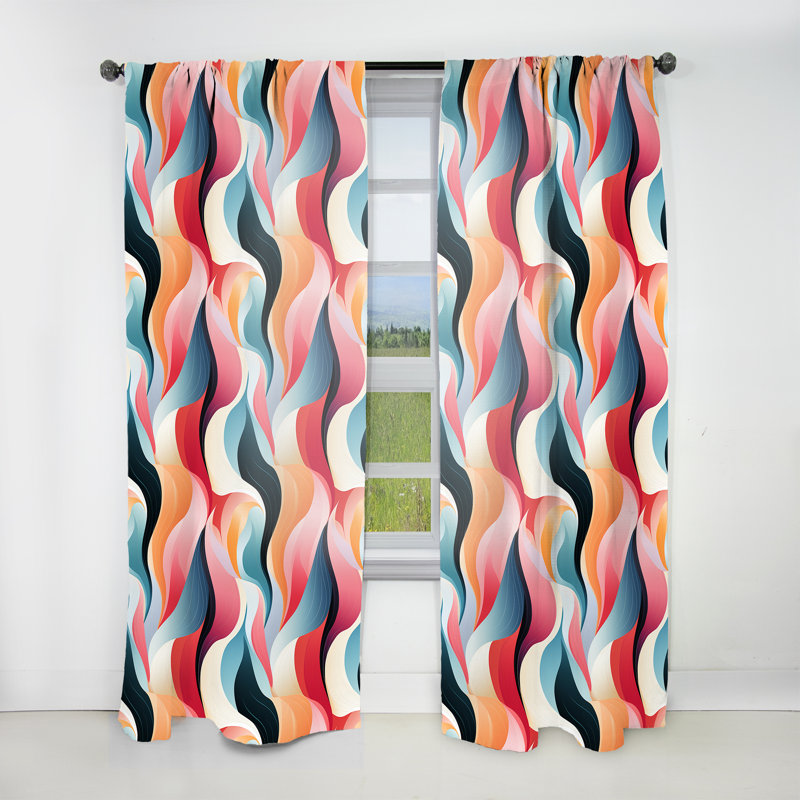 Cosmic Simplicity - Rideau moderne - Velours obscurcissant - 1 panneau, L 52 po x L 95 po