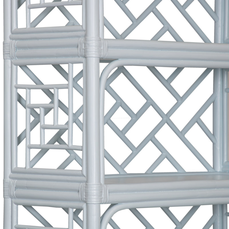 Chippendale Bookcase, Light Blue