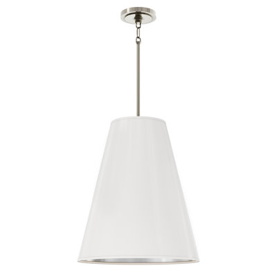 Chrissy Pendant - 4-Light - Polished Nickel - Matte Daisy With Matte Silver Interior