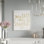 «Gold Merry and Bright», reproduction d'art textuel sur toile