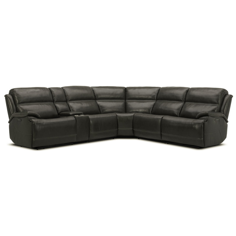 Hannya 6-Piece Leather Power Reclining Sectional