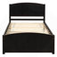 Lit plateforme simple avec lit gigogne-1205429979