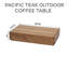 Table basse d'extérieur en teck Pacific-103708690