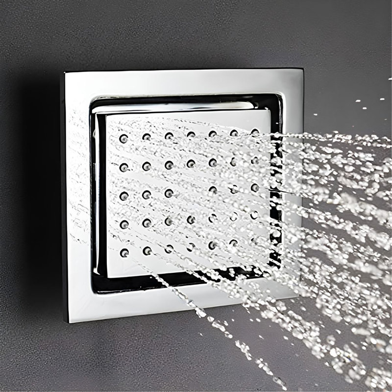 Ensemble de douche à DEL de 8 po avec 1 jet corporel et robinet mitigeur Bravat pour salle de bain Hospitality., 8", Option 1