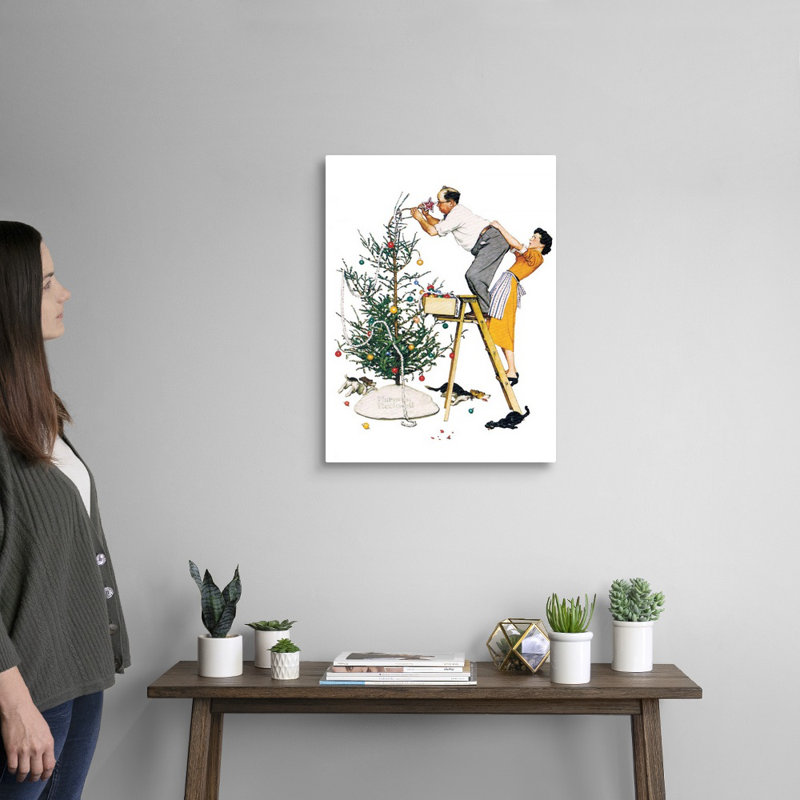 "Norman Rockwell", art mural sur toile, Toile tendue, H 24 po x l 18 po x P 1,25 po