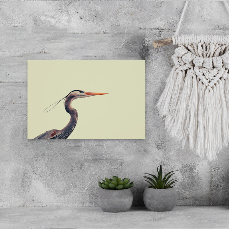 Contemporary Art Contemporary Bird Wall Art - Wrapped Canvas Print, 45.72 cm H x 30.48 cm W
