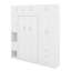 Lit escamotable simple avec casiers et armoires