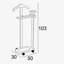 Wooden Blanket Valet Stand Brown