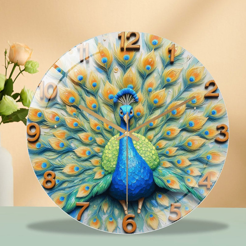 Horloge murale Peacock