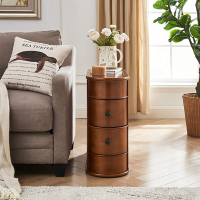 Anyssa Solid Wood 2 - Drawer End Table