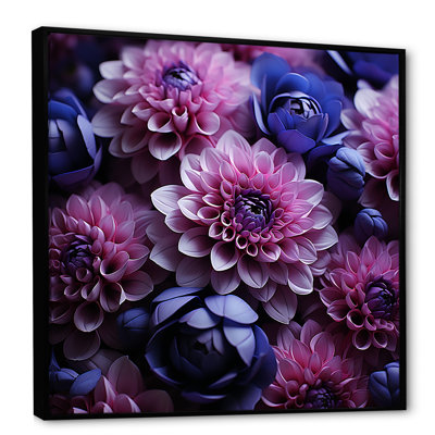 Purple Mums Blooming Bouquet - Mums Wall Art