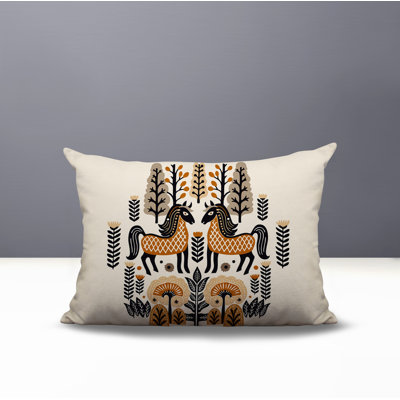 Stai Horse Reversible Indoor/Outdoor Lumbar Pillow