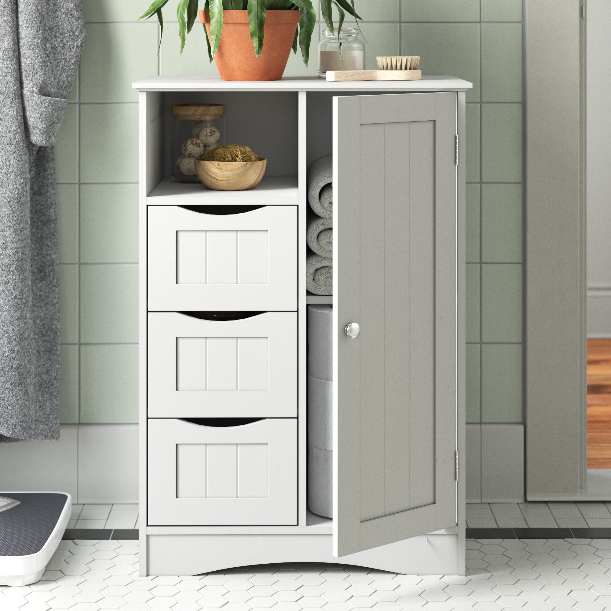 Caril Freestanding Bathroom Cabinet