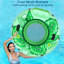 Flotteur gonflable de rivière - La piscine de flotteur de rivière robuste flotte les tubes d'eau de qualité supérieure du lac pour les flotteurs flottants récréatifs de salon de radeau de rivière avec 2 porte-gobelets pour adulte