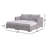 Canales 66'' High-Density Polyethylene (HDPE) Wicker Outdoor Patio Daybed