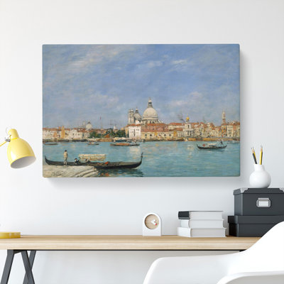 Venice Santa Maria Della Salute by Eugene Boudin - Wrapped Canvas Painting