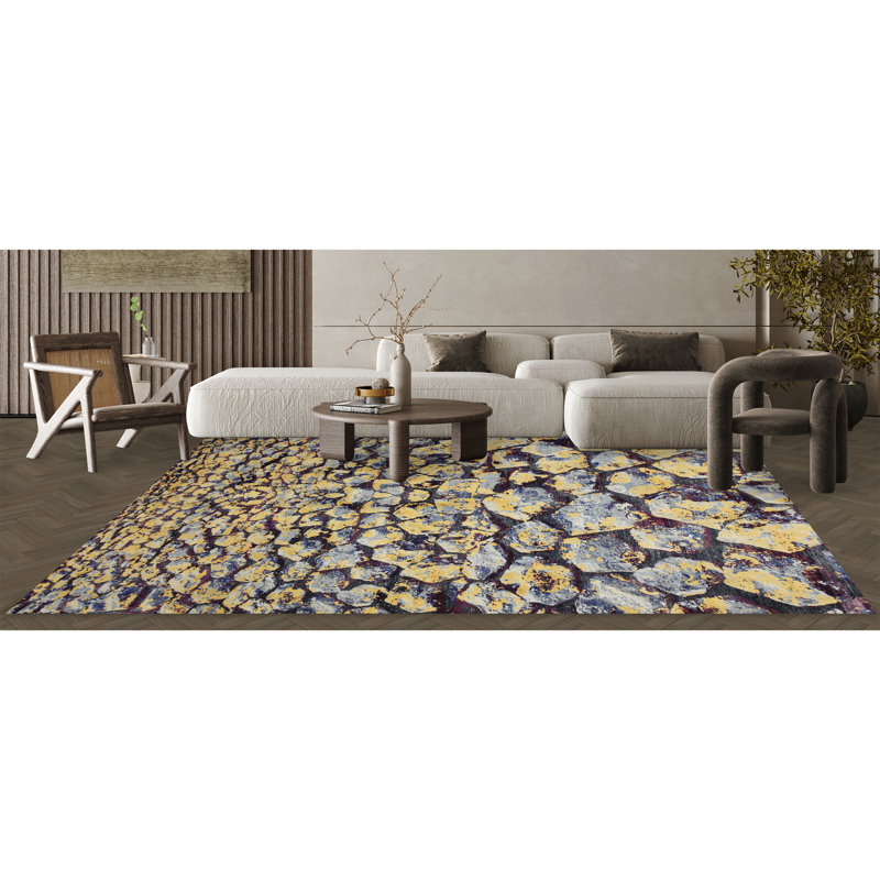 Geometric Area Rug, Rectangle 9' x 12'