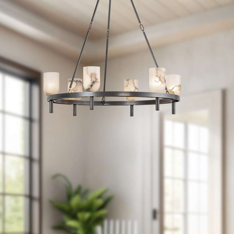 Lucian 6 - Light Chandelier, Urban Bronze