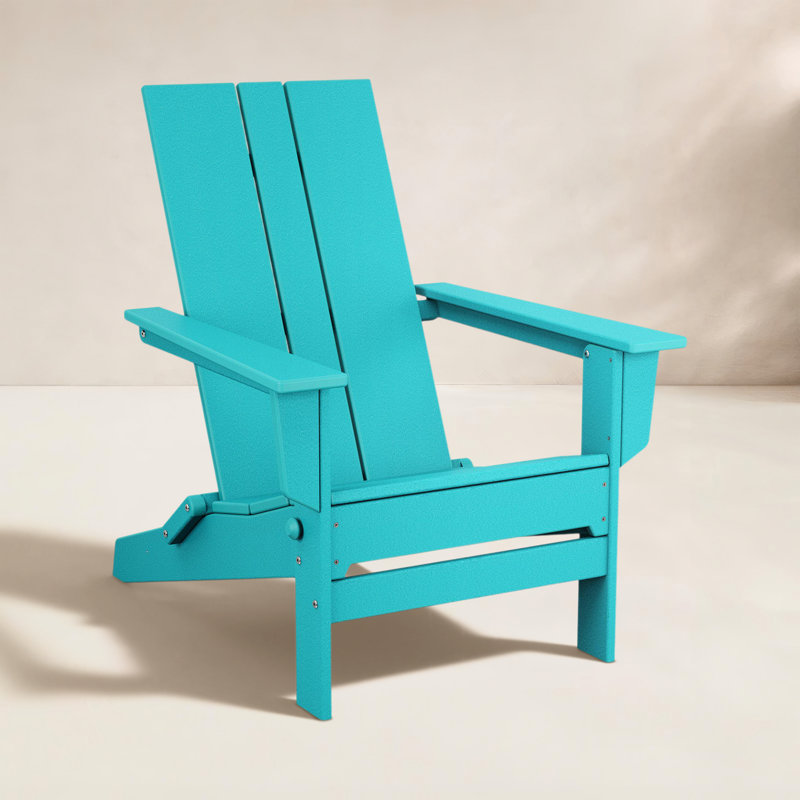Chaise Adirondack pliante en polyéthylène haute densité 28,7 po, Aruba