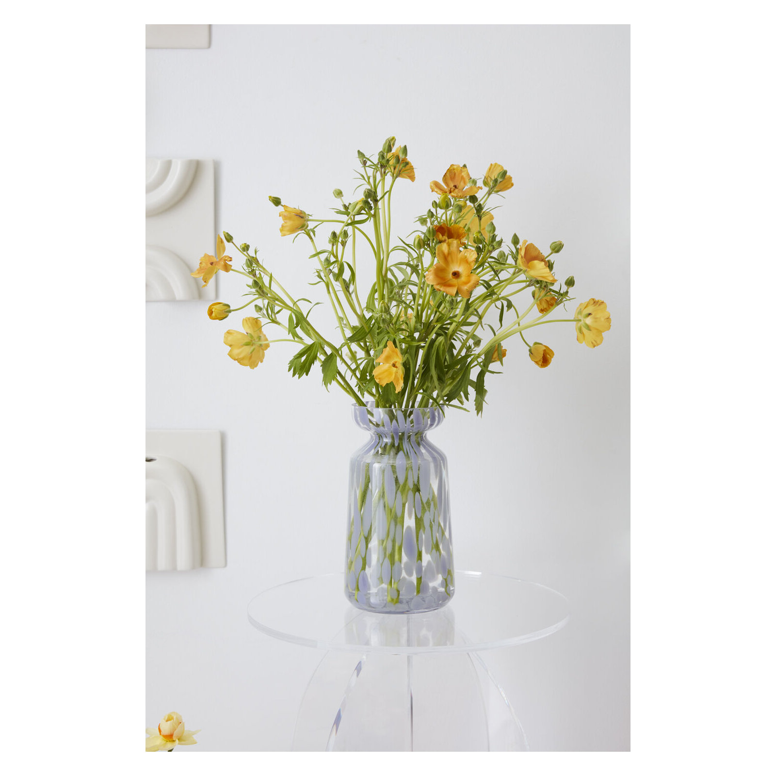 Aude 9.75'' Glass Table Vase, Purple
