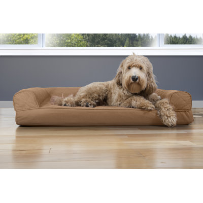 Quilted Orthopedic Bolster Sofa Pet Bed