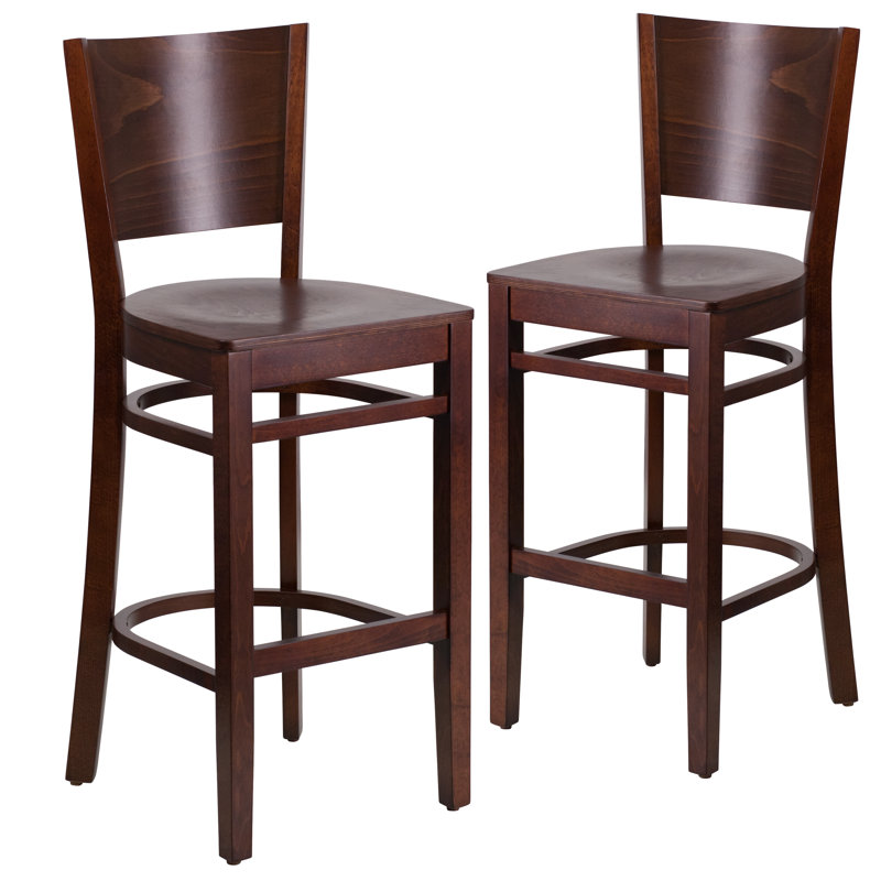 Tabouret de bar Kadircan, Noyer, 2