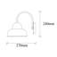 Élégante lampe murale dorée, design scandinave glam, 8,0 x 10,6 x 9,4 pouces | Corps en métal durable, douille E27 (40 W maximum), indice de protection IP20 | Parfait pour l'éclairage du salon, de la chambre à coucher et du couloir, et pour la décoration intérieure élégante-371793532