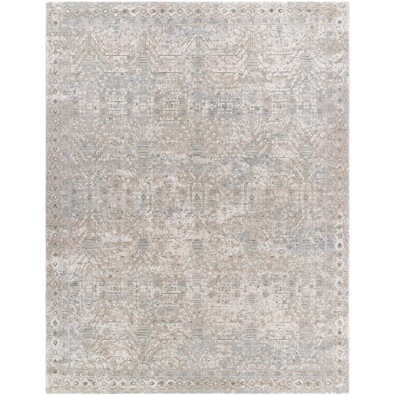Tapis traditionnel tissé à la machine Arghira, Rectangle 7 pi 10 po x 10 pi 2 po