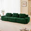 Canapé modulaire en nuage 115,3 po Boneless, canapé modulaire avec assise profonde, canapé en velours côtelé désossé pour le salon, aucun assemblage requis (brun)-1538116008