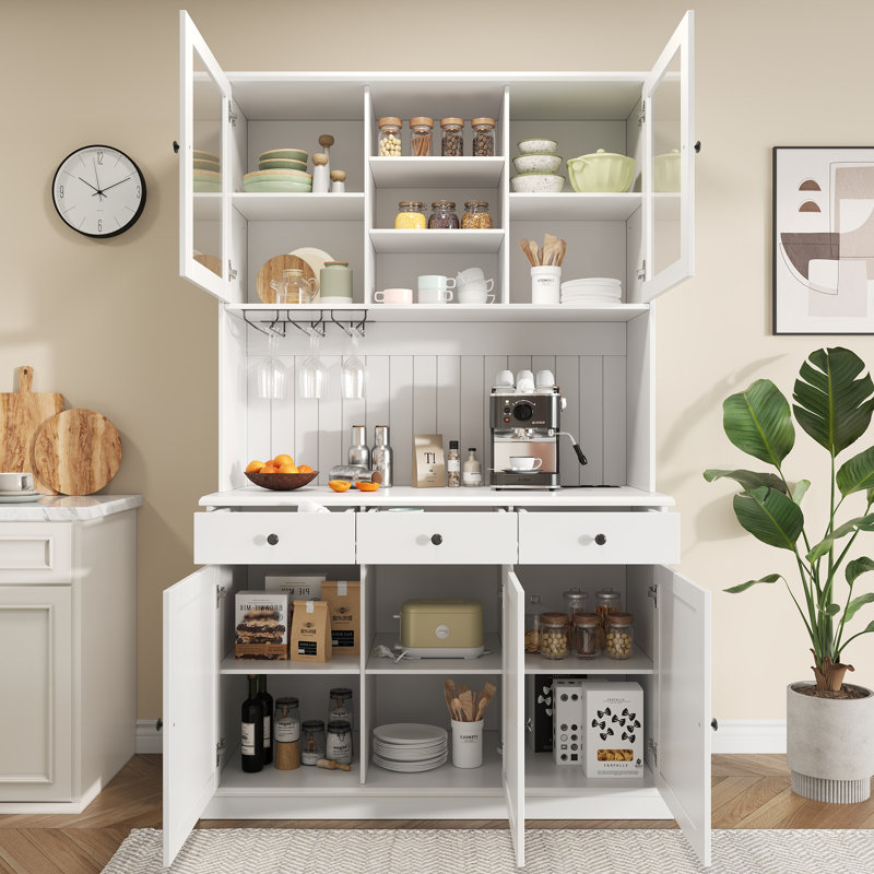 191cm Kitchen Pantry, White
