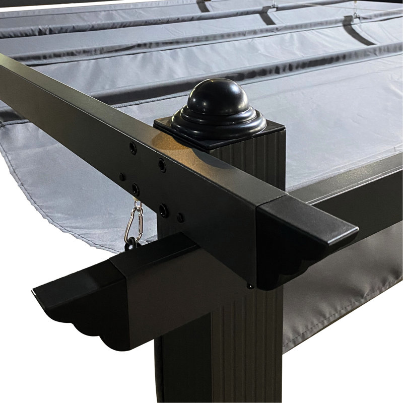 Toit de remplacement pour auvent Pergola - Résistance, résistance aux intempéries, installation facile, couleur grise, protection contre le soleil, assemblage