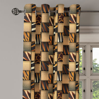 Sateen Blackout Curtains / Drapes Single Panel
