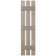Three Batten, Three Board Open Vinyl Shutters Pair