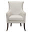 Chaise d'appoint matelassée Classic Luxury avec garniture cloutée et coussin en mousse, structure en bois massif pour des salons élégants