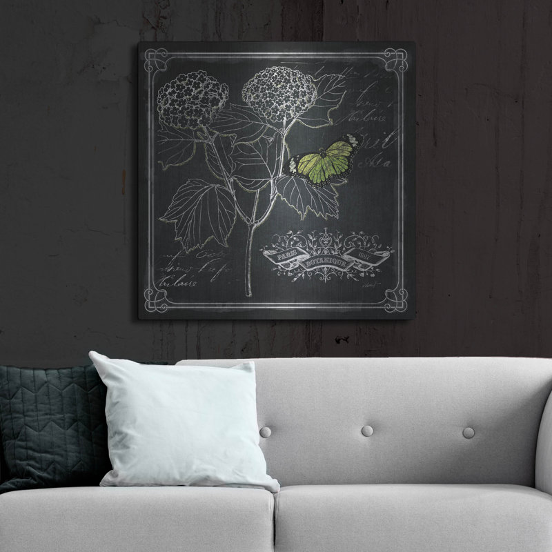 «August Chalkboard Botanical 1» par Augusta, H 36 po x l 36 po