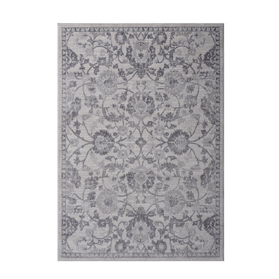 Neutral Grey Loop Pile Rug – Perfect For Living Rooms, Bedrooms & Home Offices