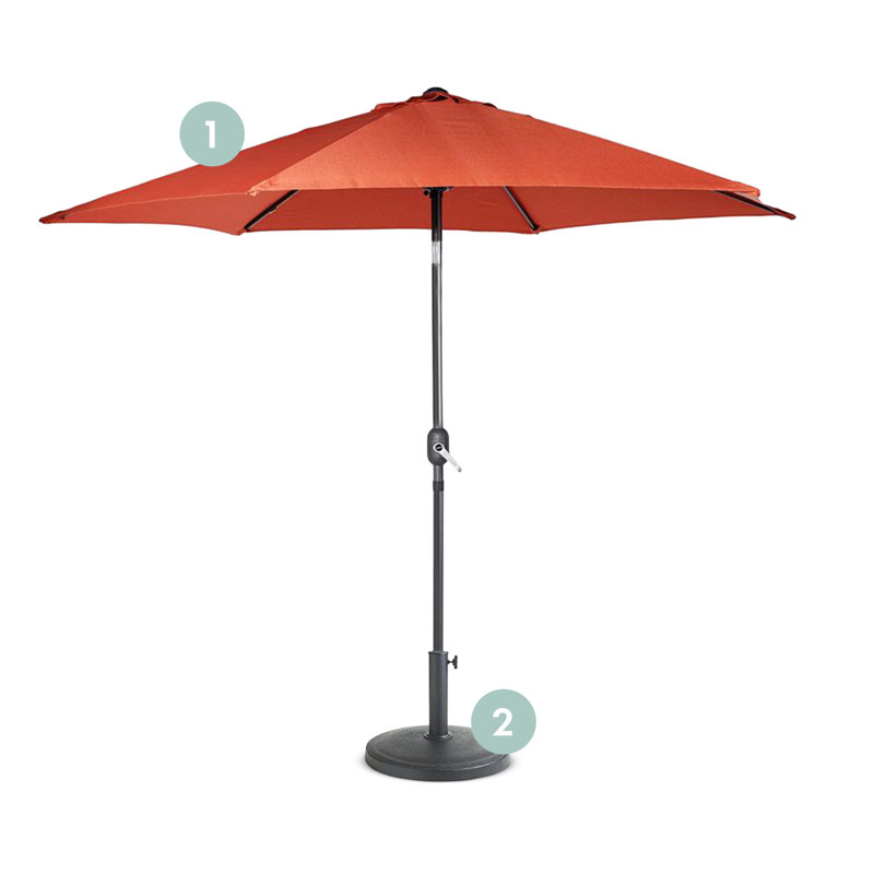 270cm Market Parasol, Orange