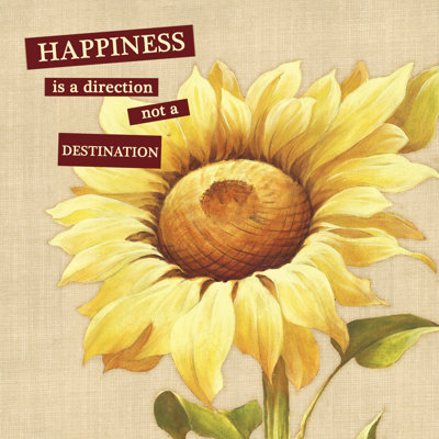 Happiness Sunflower - Wrapped Canvas Painting