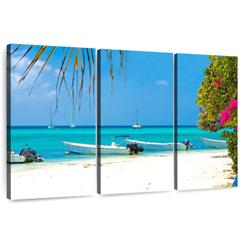 Plage Gillard Los Roques, Vénézuéla, H 48 po x l 74 po