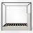 Upholstered Metal Canopy Bed-1999656147-1999656149
