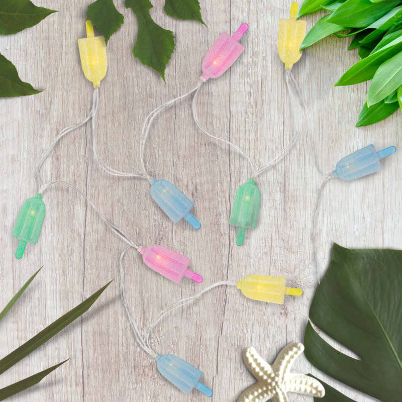 10 Count LED Pastel Ice Pop String Lights