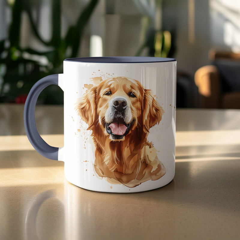11oz Watercolour Gordon Setter Design Coffee Mug, 3