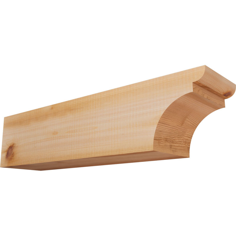 Yorktown Smooth Rafort Tail, Cèdre rouge, H 6 po x l 24 po x P 5,5 po